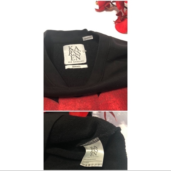 ZOE KARSSEN Bat Sweatshirt in Moonless Night - Picture 6 of 8